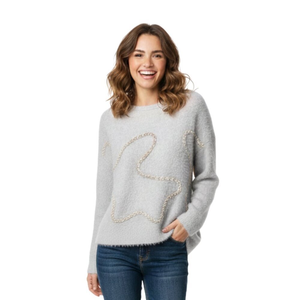 Zara Trafaluc Pullover Sweater - Size Small - Gray - Long Sleeve